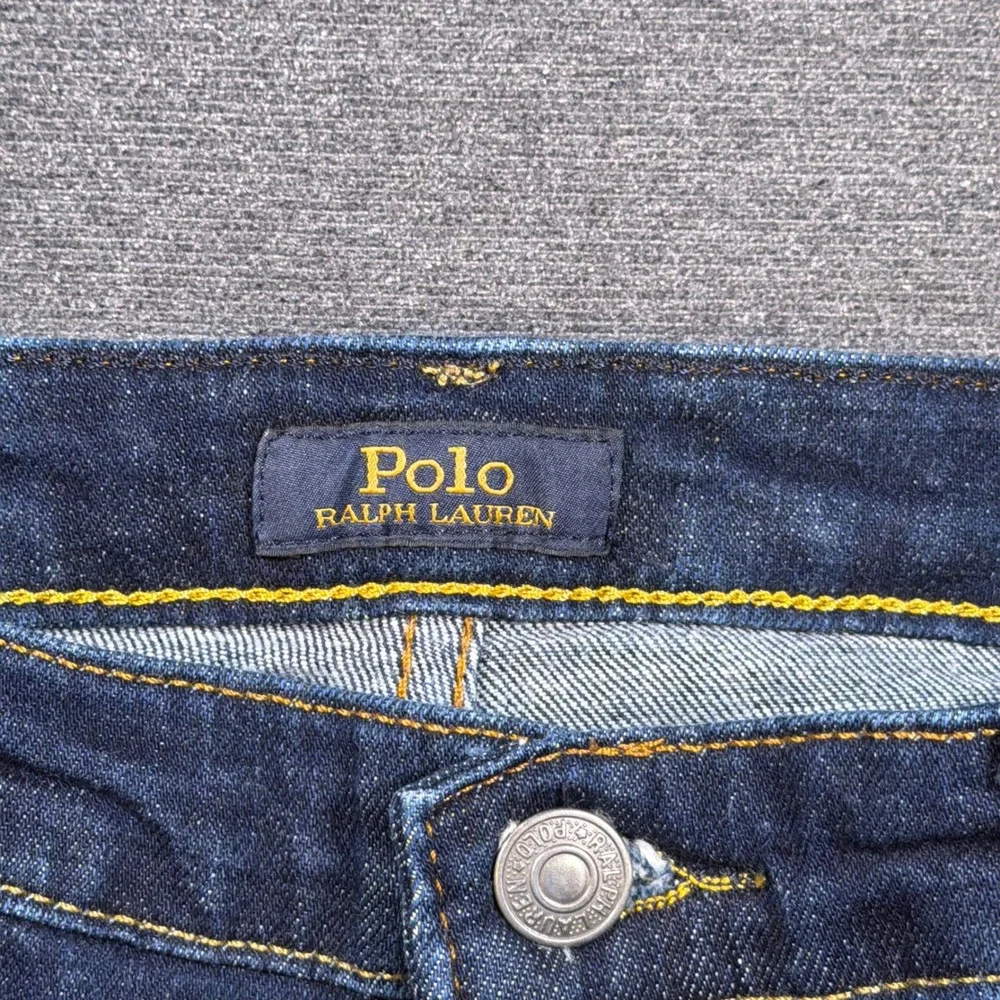 Polo Ralph Lauren Hampton Straight Jeans Mens 30x31 Blue Denim Dark Wash Classic